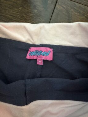 Women’s Edikted Navy and Pink Flare Pants